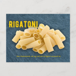 Rigatoni al Forno Italienisches Restaurant Rezept Postkarte