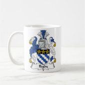 Rigby Familienwappen Kaffeetasse (Links)