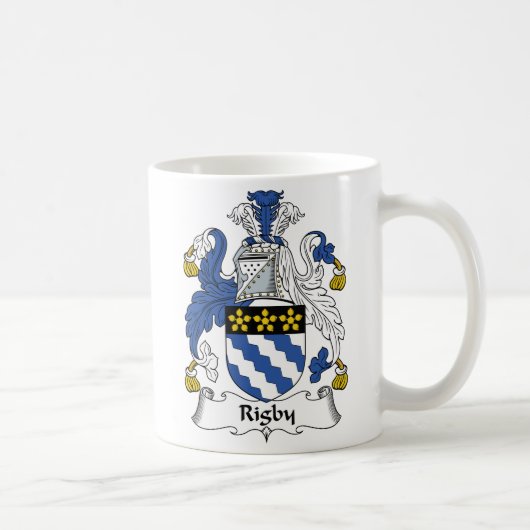 Rigby Familienwappen Kaffeetasse (Rechts)