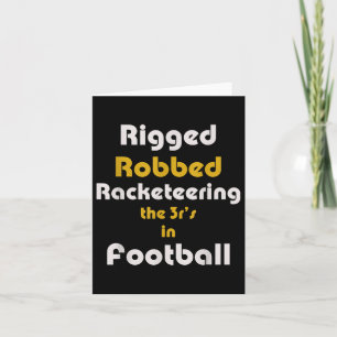 Riged Racketeering Football Short Sleeve Karte