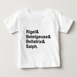 Rigel Betelgeuse Bellatrix Saiph | Sterne von Orio Baby T-shirt