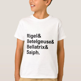 Rigel Betelgeuse Bellatrix Saiph | Sterne von Orio T-Shirt
