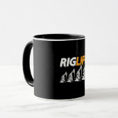 Rigg Life Oil Rig Workers Roughneck Tasse (Vorderseite Links)