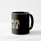 Rigg Life Oil Rig Workers Roughneck Tasse (VorderseiteRechts)
