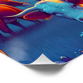 Rigg- und Herford-Rinder in der Nacht Poster (Ecke)