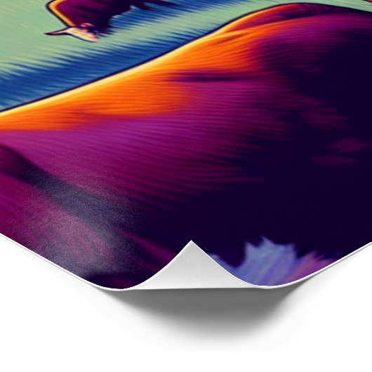 Rigg- und Herford-Rinder in Sunset Poster (Ecke)