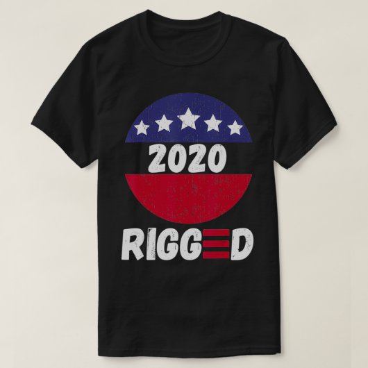 Rigged 2020 Voter Suppression Fraud Liberal Logo T-Shirt (Design vorne)
