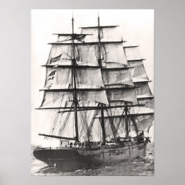 Rigged Ship Poster