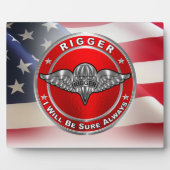 Rigger Army Veteran Fotoplatte (Vorderseite)