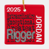 Rigger Extraordinaire CUSTOM Keramikornament (Vorderseite)