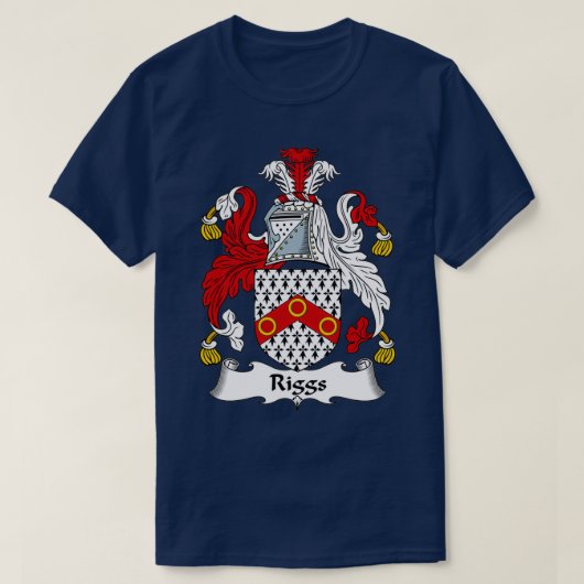 Riggs Coat of Arms Family Crest T-Shirt (Design vorne)
