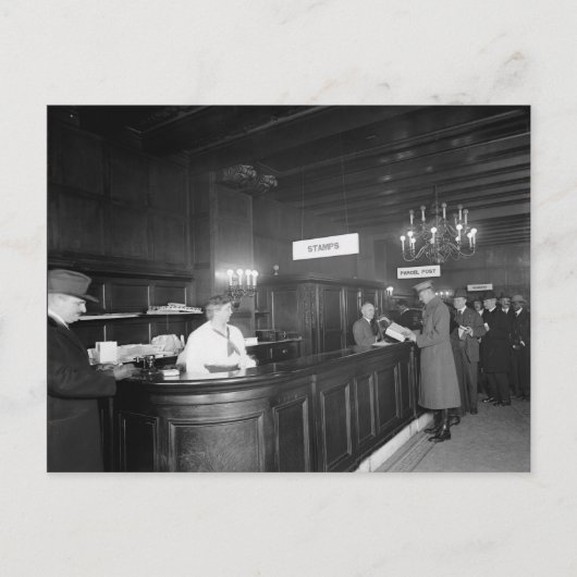 Riggs Gebäude Post Office Postkarte (Vorderseite)