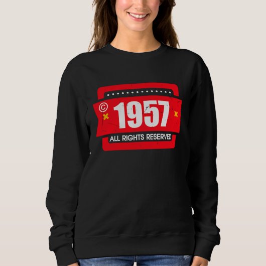 right 1957 All Rights Reserve Sweatshirt (Vorderseite)