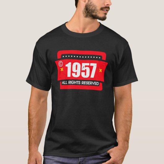 right 1957 All Rights Reserve T-Shirt (Vorderseite)