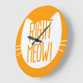 _right meow! große wanduhr (Winkel)