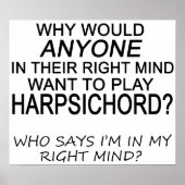 Right Mind Harpsichord Poster (Vorne)