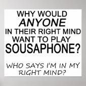 Right Mind Sousaphone Poster (Vorne)