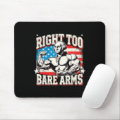Right To Bare Arms George Washington Bodybuilder G Mousepad (Mit Mouse)