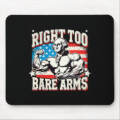 Right To Bare Arms George Washington Bodybuilder G Mousepad (Vorne)