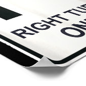 Right Turn Only - Street Signs For Conservatives ( Poster (Ecke)