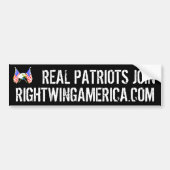 Rightwingamerica.com Autoaufkleber (Vorne)