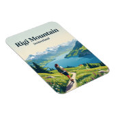 Rigi-Berg Schweiz Magnet (Rechte Seite)