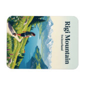 Rigi-Berg Schweiz Magnet (Horizontal)