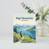 Rigi-Berg Schweiz Postkarte (Stehend Vorderseite)
