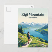 Rigi-Berg Schweiz Postkarte (Vorne/Hinten)