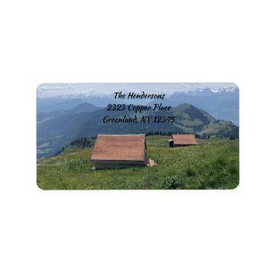Rigi Kulm Alte Scheunen Adressaufkleber