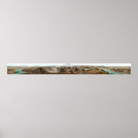 RIGI KULM Schweizer Alpen Panorama 360° Poster (Vorne)