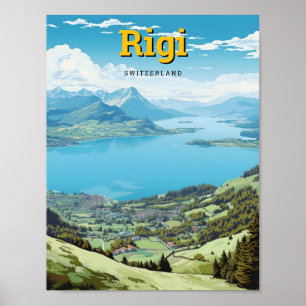 Rigi Schweiz Kunst, Dichtung und Musik Poster