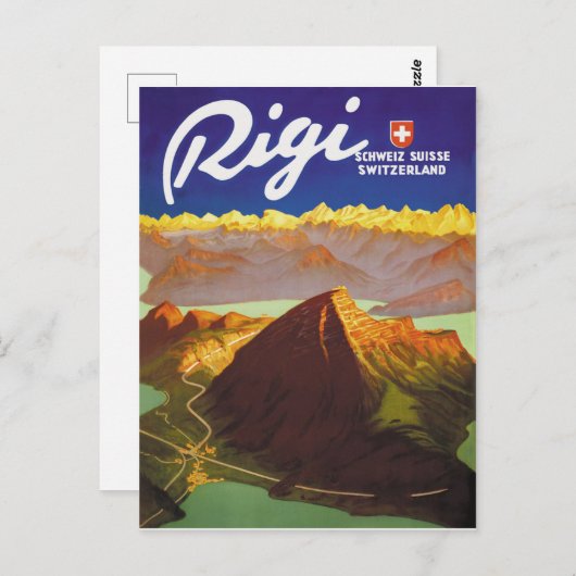 Rigi, Schweiz Postkarte (Vorne/Hinten)