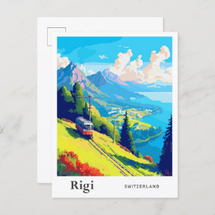 Rigi Schweiz Reisen Vintage Kunst, Dichtung und Mu Postkarte