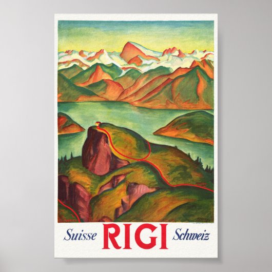 Rigi Switzerland Vintage Poster 1933 (Vorne)