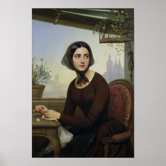 Rigolette Trying to Distract herself Poster (Vorne)