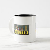 Rigoletto-Zigarrenschild Zweifarbige Tasse (Vorderseite Links)