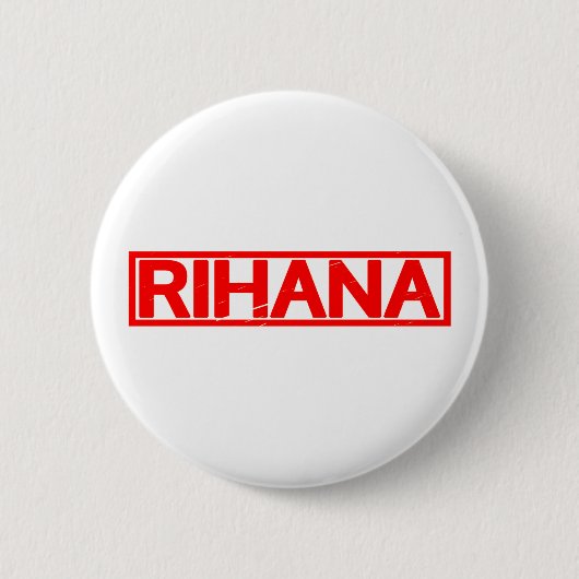 Rihana Briefmarke Button (Vorderseite)