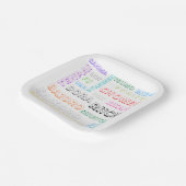 Riichi mahjong Papierplatte - ein Schriftart, viel Pappteller (Gewinkelt)