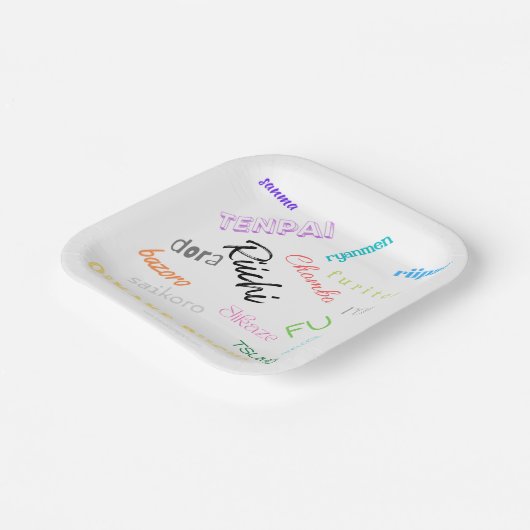 Riichi mahjong Themenpapierplatte Pappteller (Gewinkelt)