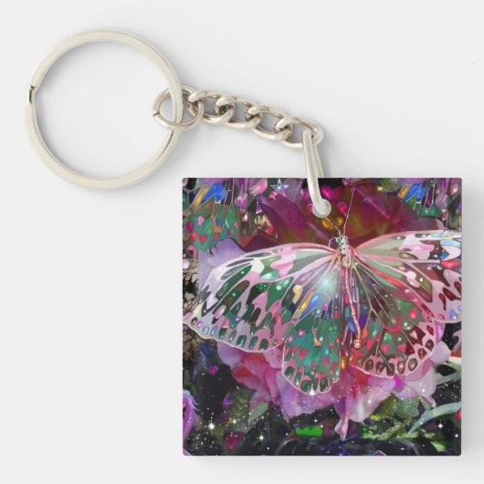 Riing Dawn Butterfly Schlüsselanhänger (Vorderseite)