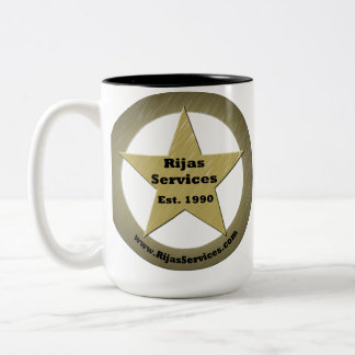 Rijas Dienstleistungen, LLC-Kaffee-Tasse Zweifarbige Tasse