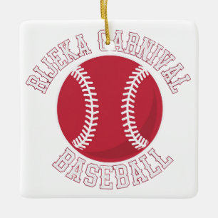 Rijeka-Baseball-Logo für den Karneval Keramikornament