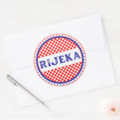 Rijeka City Pride Emblem – Croatian Identity Runder Aufkleber (Umschlag)