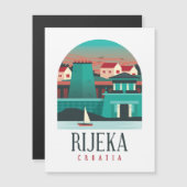 Rijeka Croatia Magnetkarte (Vorne/Hinten)