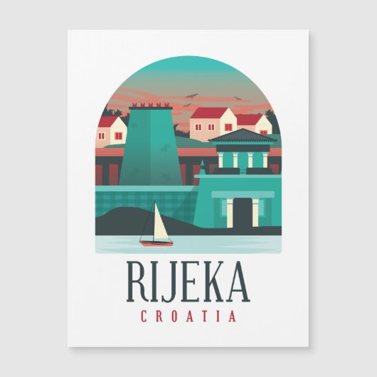 Rijeka Croatia Magnetkarte (Vorderseite)