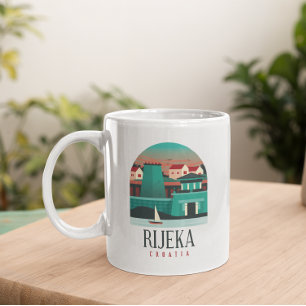 Rijeka Kroatien Kaffeetasse