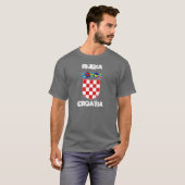 Rijeka, Kroatien mit Wappen T-Shirt (Vorne ganz)