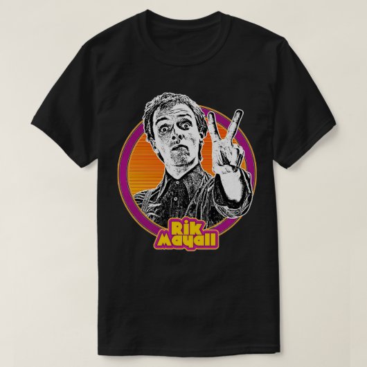 Rik Mayall Retro Fan Design T-Shirt (Design vorne)