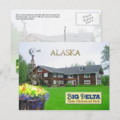 Rika Landing Roadhouse, Big Delta, Alaska Postkarte (Vorne/Hinten)